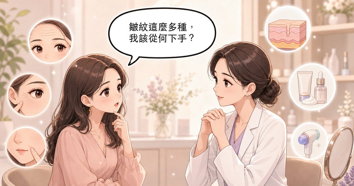 皺紋是什麼?成因、種類與改善方向完整解析