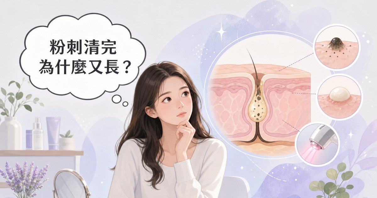 粉刺是什麼?成因、正確清除步驟與雷射光療選項一次看懂