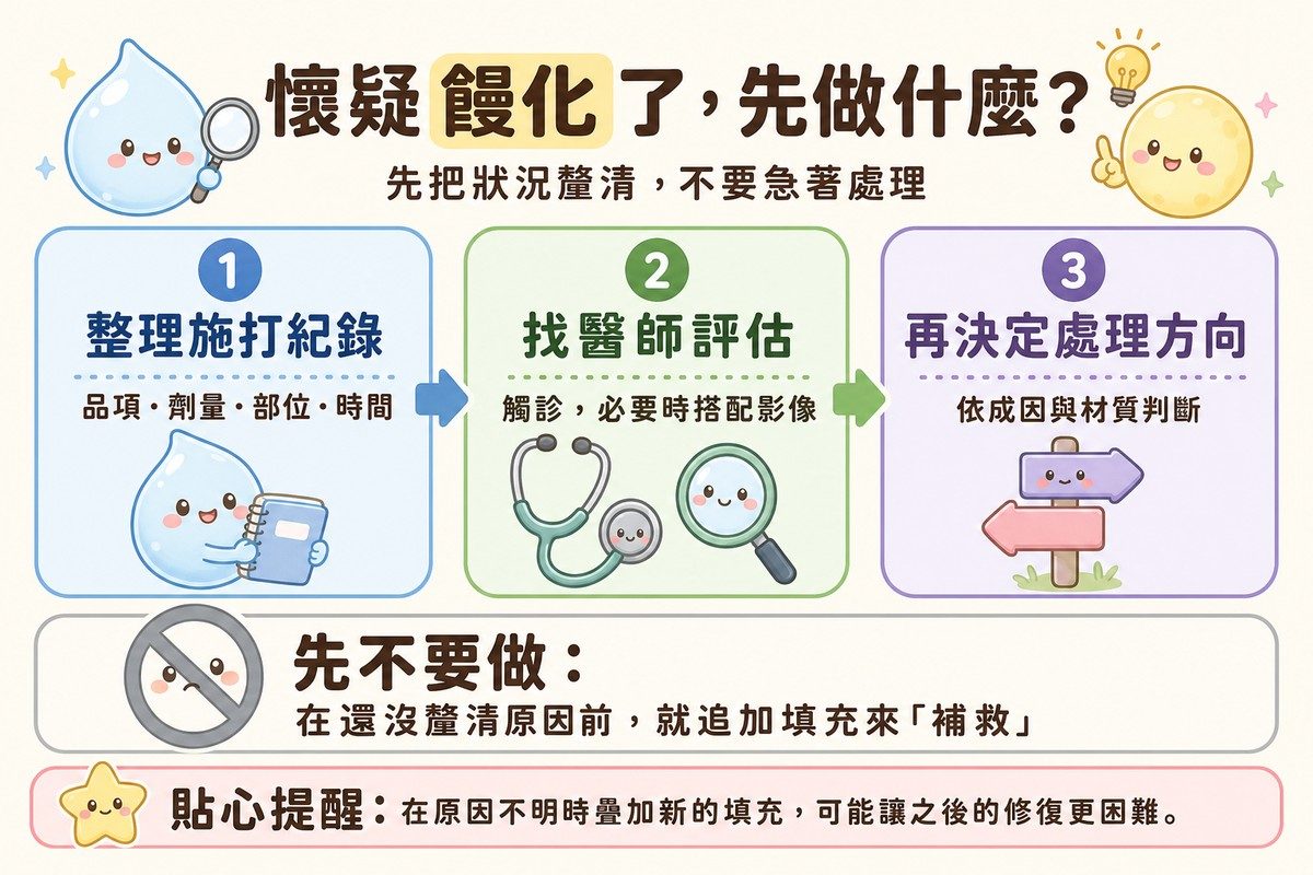 懷疑饅化時的三步驟:整理施打紀錄、找醫師評估、再決定處理方向