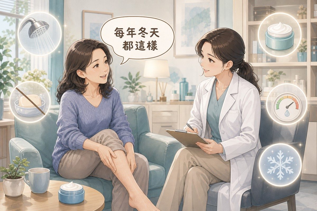皮膚乾癢不是膚質問題,它有一個很好認的樣子