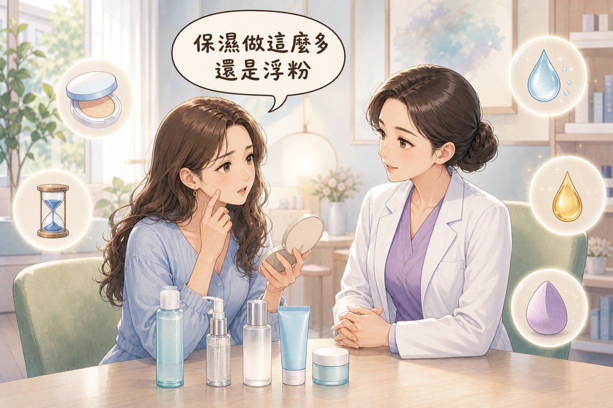 浮粉卡粉是介面問題，不是你水補得不夠