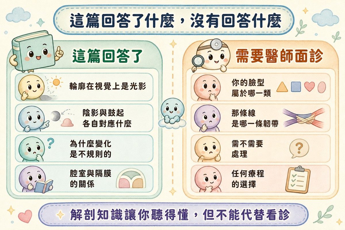 本文能回答與需要醫師面診的問題對照
