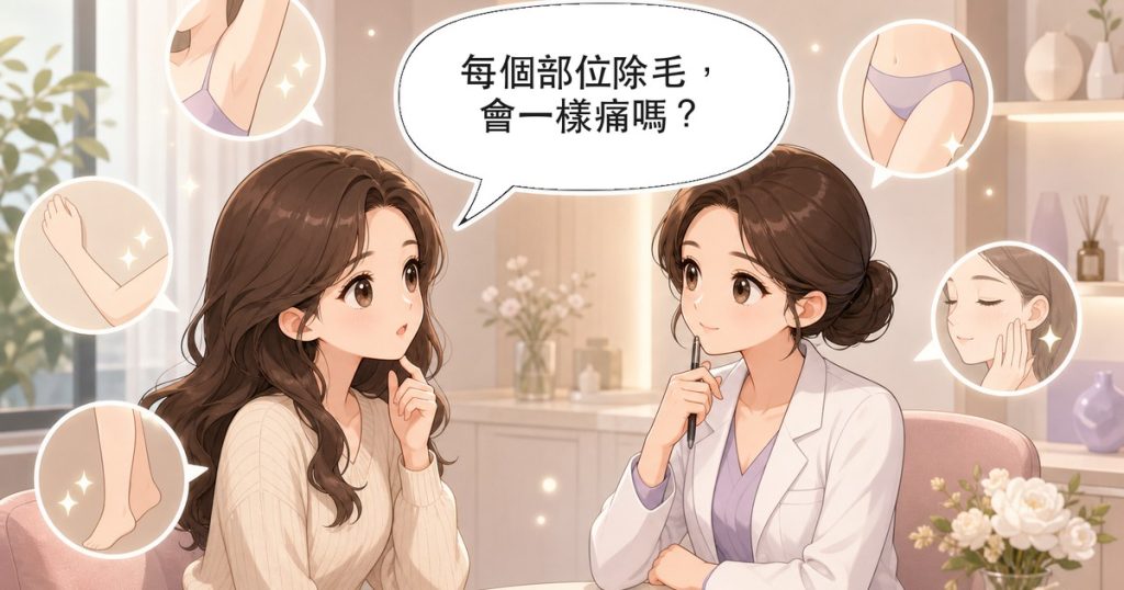 除毛部位解析:女生除毛前,各部位差異與注意事項一次看懂