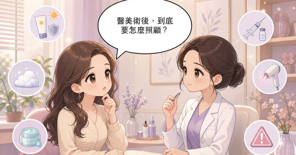 醫美術後照護指南：恢復期時程、各療程重點與危險警訊
