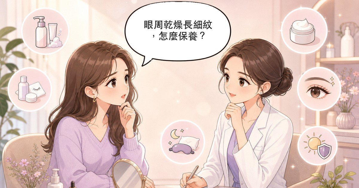 眼周皮膚保養完整指南:脆弱原因、清潔卸妝與眼霜挑選要點
