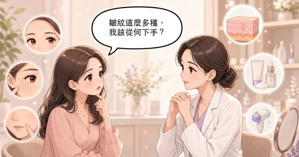 皺紋是什麼？成因、種類與改善方向完整解析