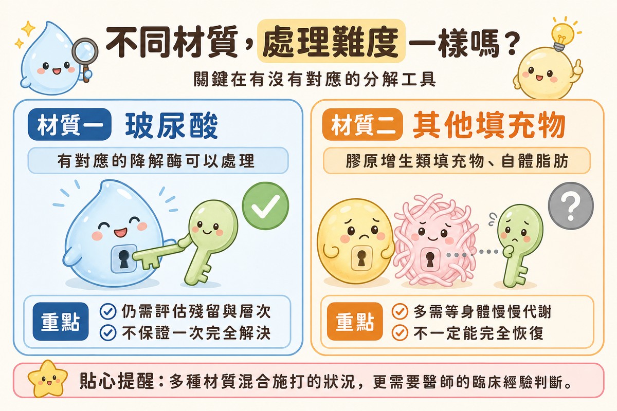 玻尿酸與其他填充材質處理難度對照：有無對應的分解工具