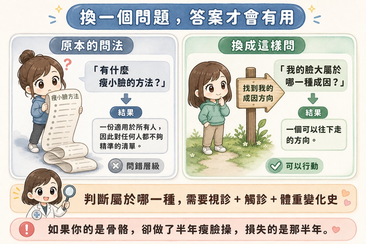 兩種問法得到的答案對照